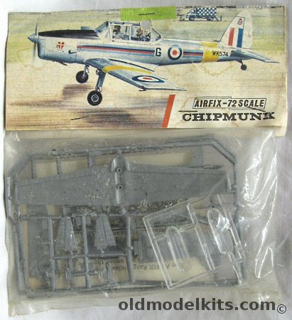 Airfix 1/72 DeHavilland DHC-1 Chipmunk - RAF / RCAF Versions - Bagged, 134 plastic model kit